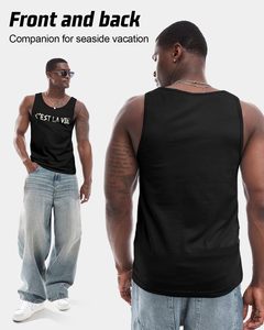 Camisetas sin Mangas para Hombre, Verano, Camisetas Deportivas de Algodón para Gimnasio, Camisetas con Estampado Gráfico, Ajuste Holgado, para Correr, Deportes, Casual - Product Image 3