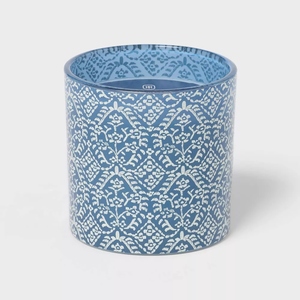 Creative design 6.5oz jar <b>candle</b> blue glass scented <b>candle</b> single <b>wick</b> <b>candle</b> home fragrance <b>candle</b> luxury <b>candle</b> jar for custom - Product Image 6