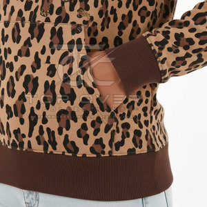 Servicio OEM, Sudaderas con Estampado para Mujer, Venta al por Mayor, Cálidas para Invierno, Transpirables, con Capucha y Logotipo Frontal, 100% Algodón, Ropa Urbana Impermeable - Product Image 5