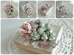 Luxury Floral Jewelry <b>Box</b> Handmade Decorative Gift <b>Box</b> Vintage Flower <b>Keepsake</b> <b>Box</b> Designer Rose Storage <b>Box</b> - Product Image 2