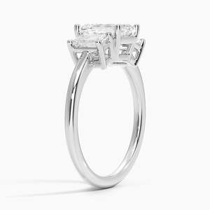 BOJ <b>Ring</b> 0136 <b>Emerald</b> Cut 925 <b>Silver</b> Luxe Rhiannon Prong Setting Solitaire Diamond <b>Ring</b> 2ct D Color VVS1 Moissanite GRA Sale - Product Image 2