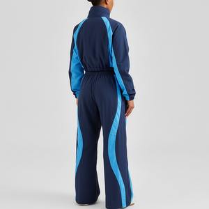 Chándal Deportivo Ligero de Nailon para Correr al Aire Libre, Impermeable, Transpirable, Cortavientos, con Bloques de Color, Precio Económico al por Mayor - Product Image 3