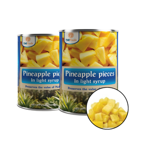 Top Selling Vietnam Factory Deeply Sweet Canned <b>Pineapple</b> Chunks in <b>Light</b> Syrup Customized Packaging - Product Image 1