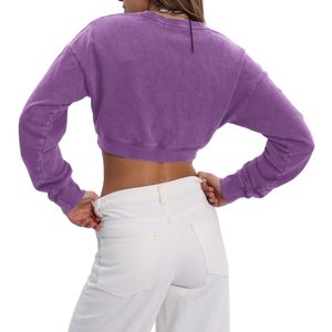 Sudadera Deportiva para Mujer, Mezcla de Algodón Premium, Ropa Deportiva Informal, Proveedor de Ropa al por Mayor OEM ODM - Product Image 2