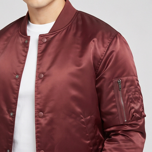 Vestes bomber d'hiver pour hommes, sur mesure, de qualité supérieure, légères, en nylon satiné, coupe-vent, respirantes, streetwear - Product Image 3