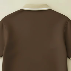 เสื้อเชิ้ตผู้ชายลำลอง ผ้าถักผสมคอตตอน แขนสั้น แห้งเร็ว ระบายอากาศดี นุ่มสบาย เหมาะสำหรับธุรกิจ กอล์ฟ ชุดยูนิฟอร์ม แฟชั่นประจำวัน ขายส่ง - Product Image 4