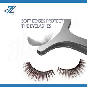 Gold Plated Eyelash <b>Applicator</b> Tweezers Stainless Steel Lash Extension Tool for Mink Strip Lashes Private <b>Label</b> Precision Beauty - Product Image 5