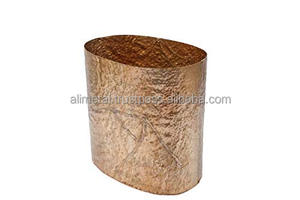 Macetas de metal ovaladas para interiores y exteriores personalizables con soporte recubierto de polvo para uso doméstico - Product Image 2