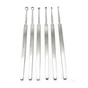 ¡OFERTA ESPECIAL! Curetas Dérmicas Profesionales de Acero Fox, Cureta Manual de 6mm para Oído, Cureta Recta Afilada para Otología, Instrumentos ORL - Product Image 4