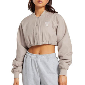 Chaquetas cortas de último diseño para mujer, a la moda, con cuello alto, personalizadas, para venta en línea. - Product Image 1