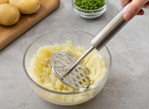 Triturador de Patatas de Acero Inoxidable, Herramienta Manual de Cocina para Triturar Verduras y Patatas - Product Image 2