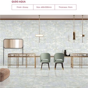 OSWALDCHOCO Carrelage en porcelaine polie Onyx Premier Choix 24x48 Surface Brillante Carreaux Vitrifiés Appartement Moderne Céramique Novac - Product Image 6