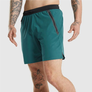 Pantalones Cortos Deportivos para Hombre, de Tela Sólida y Flexible, Cintura Media, Ecológicos, Servicio OEM, para Ejercicio y Actividades Físicas - Product Image 1