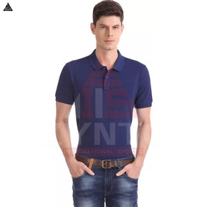 Camisetas tipo polo con cuello negro para hombre con logotipo bordado, camisetas polo de algodón para hombre, camisetas polo de algodón de talla grande para hombre - Product Image 4