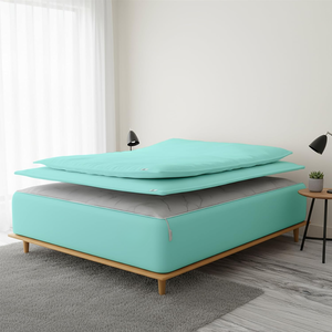Drap-housse premium à fermeture éclair, facile à installer |   Tissu doux et respirant |   Matelas sécurisé, ajustement parfait, sensation de luxe |   2026 Maison - Product Image 2