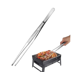 High Grade Stainless Steel 20 cm <b>Kitchen</b> Tweezers Extra Long Sushi Tweezers For Chef - Product Image 3