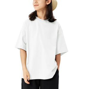 เสื้อยืดโอเวอร์ไซส์ แขนสั้น คอกลม สีพื้น ลายมัดย้อม ดีไซน์เรียบง่าย สไตล์ลำลอง เป็นมิตรกับสิ่งแวดล้อม ผ้าฝ้ายเจอร์ซีย์ถัก 100% ทรงพอดีตัว - Product Image 4