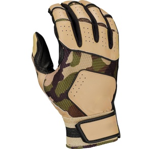 Diseño personalizado Guantes de bateo de béisbol Diseño OEM Guantes de softbol Agarre perfecto Cuero Dedo completo Guante de bateo de puño corto - Product Image 2