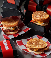 Biologisch Abbaubare Umweltfreundliche Recycelbare Einweg-Pappmappen mit Prägung Anpassbare Sushi-Sandwich/Hamburger-Verpackung