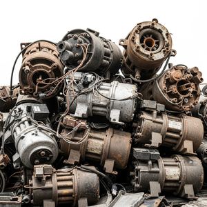 Chatarra de compresores de aire acondicionado premium a granel de alta calidad, ideal para reciclaje industrial y recuperación de metales. - Product Image 1