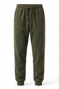Pantalones Deportivos Casuales para Hombre WA BROTHERS, Negros, de Forro Polar, Peso Medio, para Invierno, con Cintura Elástica, Cordón Ajustable y Puños en las Piernas - Product Image 3