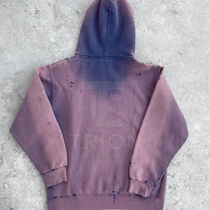 Sweat-shirts déchirés pour hommes de qualité supérieure, en mélange de coton, style streetwear décontracté - Product Image 2