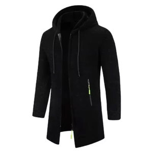 Sweat à capuche à manches longues pour homme, pull en polaire 100% coton, coupe ample, style streetwear, chaud, impression personnalisée, veste d'automne - Product Image 2