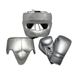 Precio al por mayor RTS, conjunto de boxeo personalizado de alta calidad con cuero de vaca, conjunto profesional para entrenamiento y sparring AS-SP-12 - Product Image 1