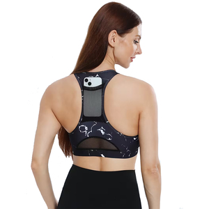 Sujetador Deportivo de Alto Soporte para Mujer, para Yoga y Gimnasio, con Logotipo Frontal, Diseño Personalizado, Impresión por Sublimación, Secado Rápido y Transpirable - Product Image 2