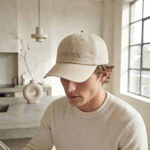 Casquette de baseball brodée beige One Apex pour homme, en coton, style décontracté, streetwear, ajustable, unisexe, tendance - Product Image 4