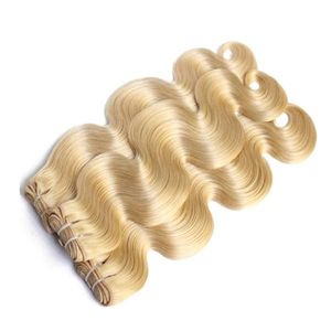 Loose Wave Indian Remy Human Hair Extensions Water Wave Natural Wave Easy Apply 100gm 1 Blonde - Product Image 2