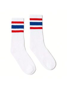 Chaussettes de sport rayées personnalisées de qualité supérieure, numéro 23, chaussettes rétro, vente en gros, étiquette privée, chaussettes athlétiques - Product Image 3