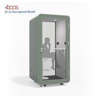 Dr. Cabine téléphonique de bureau compacte insonorisée, pod acoustique silencieux, espace de travail privé peu encombrant, studios, utilisation hôtelière, pods de bureau