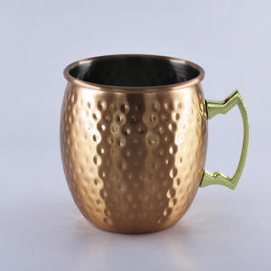Taza de Cerveza Moscow Mule de Acero Inoxidable Brillante con Logotipo Personalizado, Vajilla para Cócteles, Artículos para Bebidas, Artículos para Bar, Portátil para Oficina, Ecológico - Product Image 1