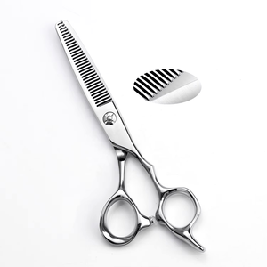 Stainless Steel Hair Scissors Sharp Blade Thinning <b>Shears</b> Right Handed <b>Long</b> <b>Handle</b> 32Teeth Professional Hairdressing Tools - Product Image 3