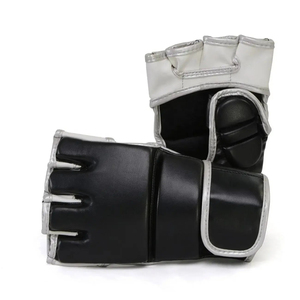 Guantes de Entrenamiento de Lucha MMA de Cuero y PVC con Diseño Sólido, Guantes de Sparring de 12oz para Adultos, Kickboxing, Artes Marciales, Hombres y Mujeres - Product Image 3