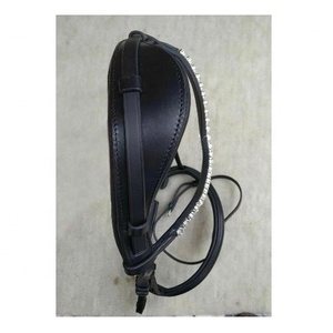 Adams Tack cuero anatómico Smart Horse brida 12mm Crystal Wave Brow Band cómodo nuevo diseño puro genuino PVC caballo - Product Image 4