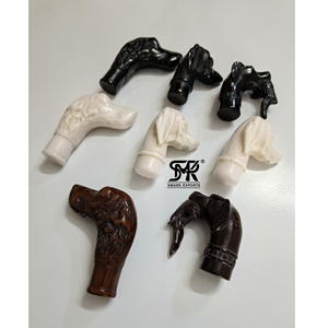 Empuñadura Decorativa para Bastón, Hecha a Mano, Ecológica, de Resina, con Cabeza de Ángel o Animal, Repuesto para Bastón - Product Image 5