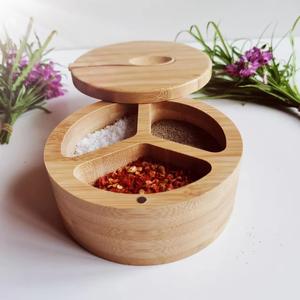 Caja de madera para sal, especias, azúcar y otros ingredientes de cocina con tapa a precio económico. - Product Image 5