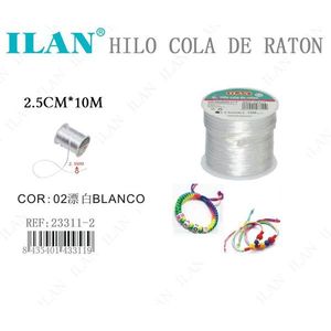 Filo a Coda di Topo 2.5mm 10m Bianco per Braccialetti e Lavori Artigianali - Product Image 3