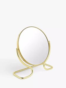Tabletop vanity mirror makeup mirror with stand rotating mirror metal vanity mirror marble base mirror <b>dressing</b> <b>table</b> mirror - Product Image 6