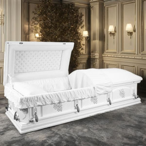 โลงศพโกศแบบสั่งทำกล่องไม้เนื้อแข็งใบไม้ร่วงผลิตภัณฑ์สำหรับงานศพระหว่างประเทศสภาพใหม่ - Product Image 1