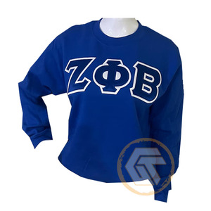 Sweat-shirt à col rond en molleton de coton, personnalisé et brodé, pour femmes, de la sororité Zeta Phi Beta, idéal pour l'hiver, vente en gros - Product Image 5