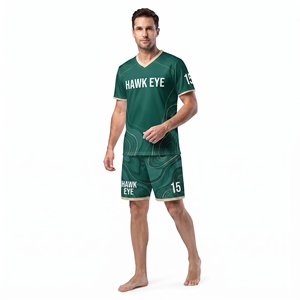 Men's Soccer Jersey Kit Short Sleeve V-Neck <b>Shirt</b> And Short Set Football Uniform 100% <b>Polyester</b> Athletic Wear - Product Image 6