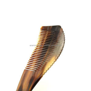 เครื่องมือดูแลเส้นผมกันไฟฟ้าสถิตทำมือหวีเขาควายธรรมชาติ - Product Image 4