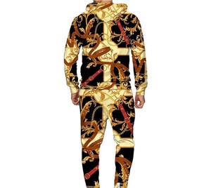 Winter Hooded Solid Tracksuit High Quality Polyester/Cotton Printed Quick Dry 2 1 Design Wholesale Jogging <b>Sports</b> <b>Set</b> Low Price - Product Image 4