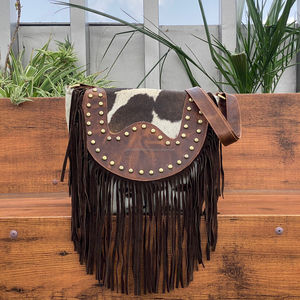 Bolso de hombro con flecos de piel de vaca auténtica de gran capacidad y nuevo diseño personalizado de fábrica al por mayor 2025 para mujer bolso de lujo - Product Image 4