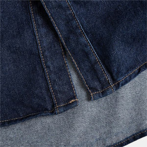 Camisa Vaquera de Algodón 100% para Hombre, Estilo Vintage Oscuro, Transpirable, con Enzimas, Casual, Manga Larga, con un Solo Botón, Aspecto Lavado, OEM/ODM - Product Image 6