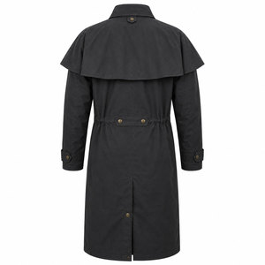 Women Long Oilskin Duster <b>Jacket</b> Heavy Duty Waterproof <b>Western</b> Ranch Workwear Outdoor Riding Trench Coat Custom - Product Image 2