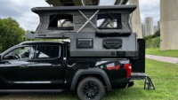 Auvent pliable pour Jeep Gladiator avec benne de 5 pieds, en aluminium léger et tente en toile